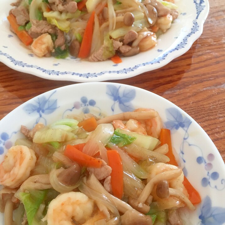 しらたきでダイエットあんかけ焼きそば風♪